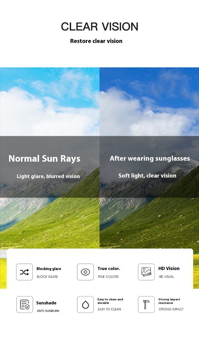 Retro New Small Frame Fashion Sunglasses Hong Kong Style Wear and Match Travel Sunglasses Full Frame Casual Elliptical Frame Glasses_voghion.com