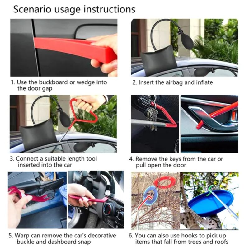 Triangle Hook Car Warp Set Purple Tool 25PCS_voghion.com