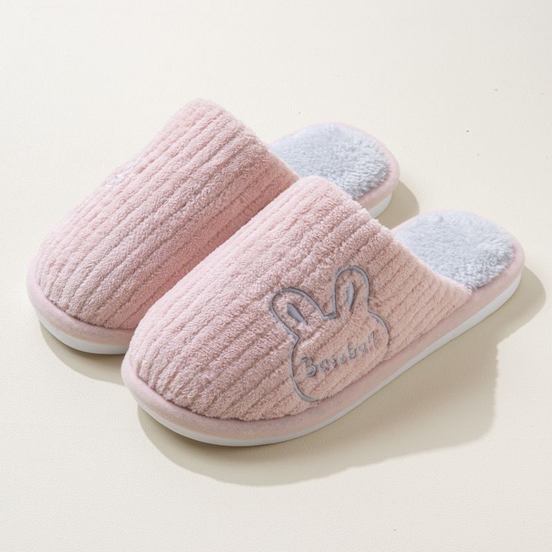 Pantofole da donna in cotone 2024, nuove, per interni ed esterni, con suola spessa e morbida al tatto, per l'inverno_voghion.com