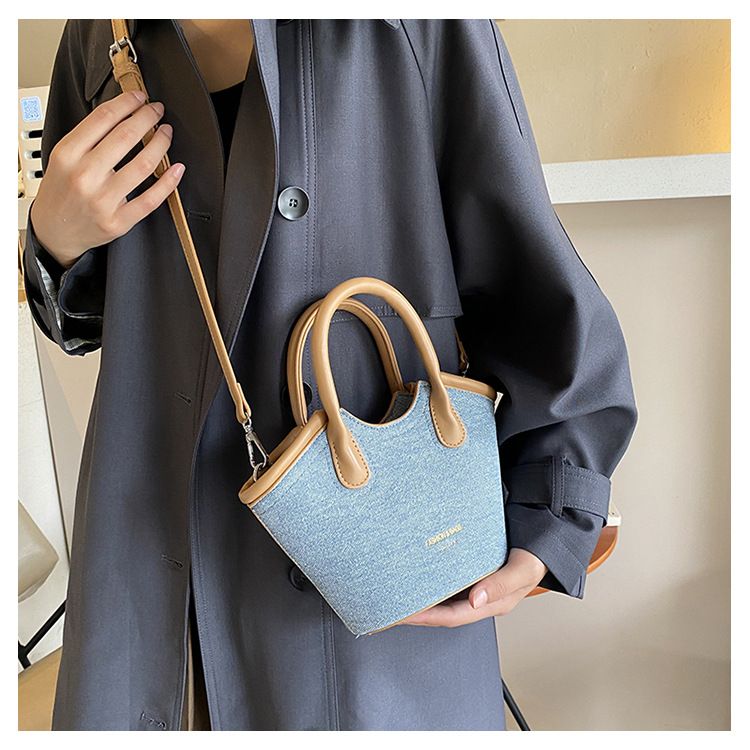 Handheld Bucket für Damen 2024 Neue koreanische Version Modische, vielseitige Umhängetasche, einfache und Nischen-Umhängetasche_voghion.com