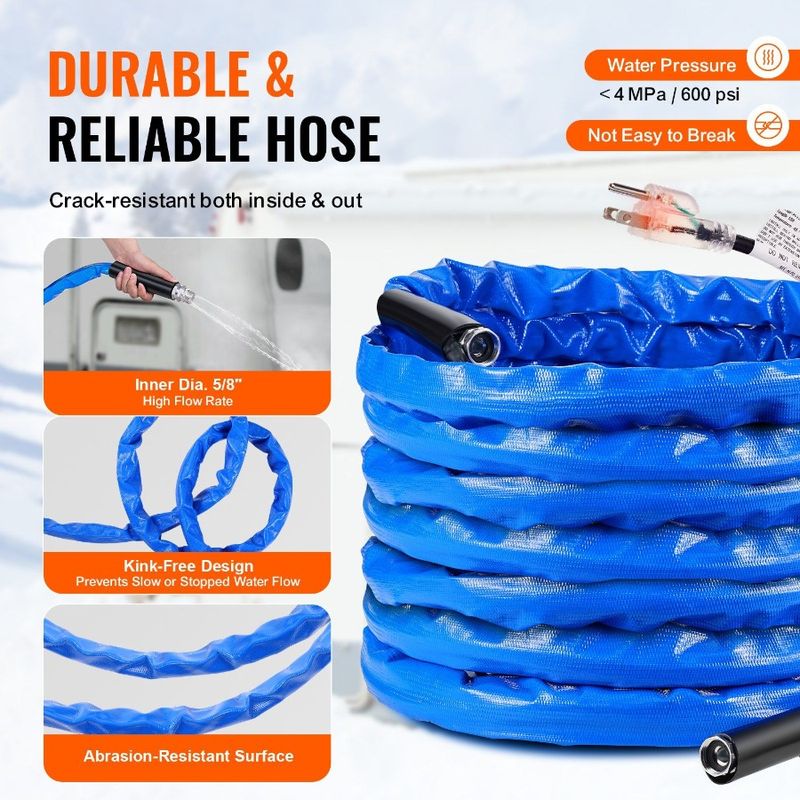 45F Hose Water Hose For Heated 50ft Antifreeze Drinking Heated Water RV_voghion.com