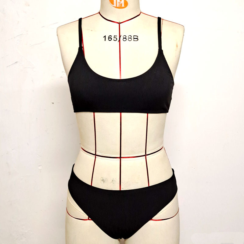 Nowy styl, seksowne, dwuczęściowe bikini z małym paskiem na biust, z gorącymi źródłami, dla kobiet_voghion.com