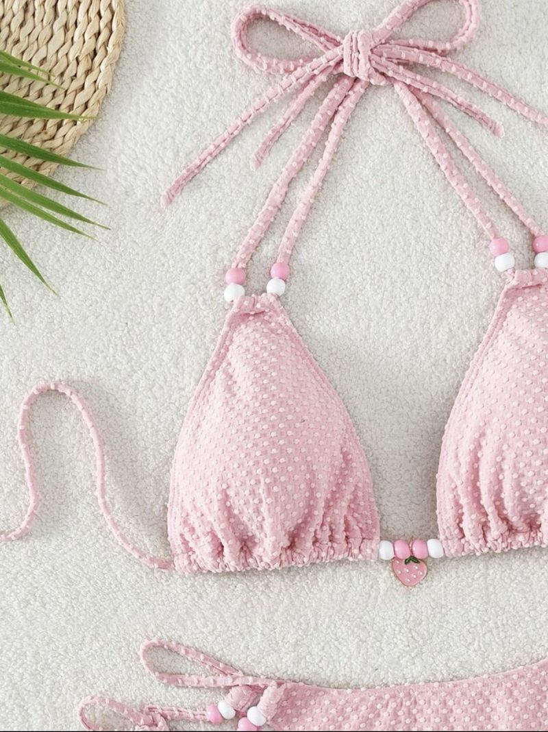 Damenbekleidung Einfarbiger Damen-Badeanzug_voghion.com