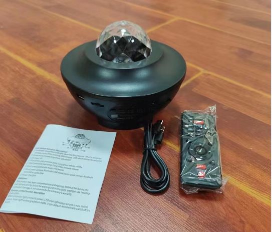 Water Ripple Projector Light – Aurora & Starry Sky Effect, Bluetooth Speaker, Remote Control, Mood Lighting For Bedroom, Party, Relaxation_voghion.com
