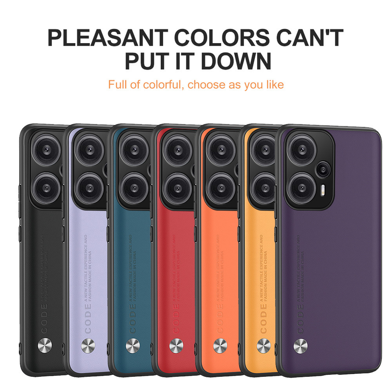 Per Xiaomi Redmi Note 12 Turbo Custodia in pelle tinta unita Coque Redme Note12 Turbo 12Turbo 5G 6.67 "Copertura paraurti antiurto per fotocamera_voghion.com