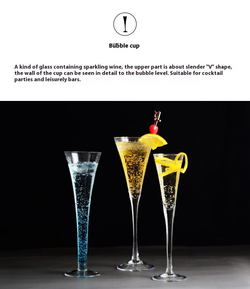 Creative Glass Cocktail Personalized Combination Bar Martini Internet Red Goblet Set Champagne Cup_voghion.com