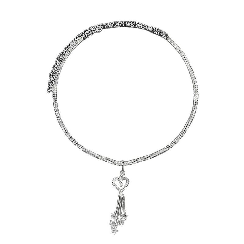 Piercing per ombelico con nappa alla moda, catena per la vita, sexy, a forma di cuore con strass, versatile catena per il corpo_voghion.com