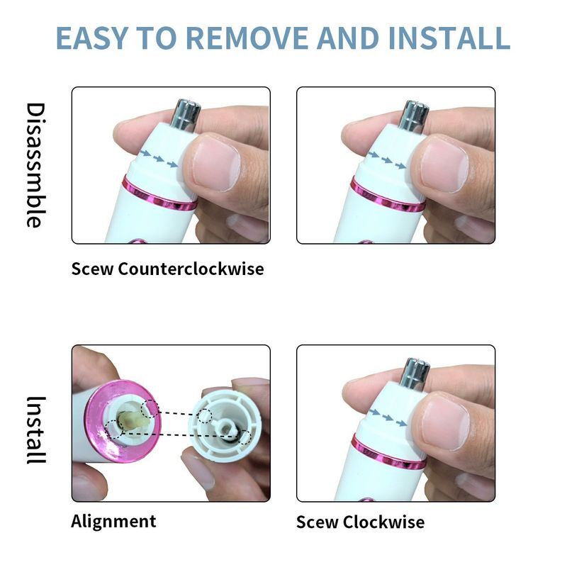 Neuer 4-in-1-Rasierer für Damen, Lithium-Akku, schnelles Aufladen mit Digitalanzeige, Augenbrauen-Trimmer, Rasierer_voghion.com