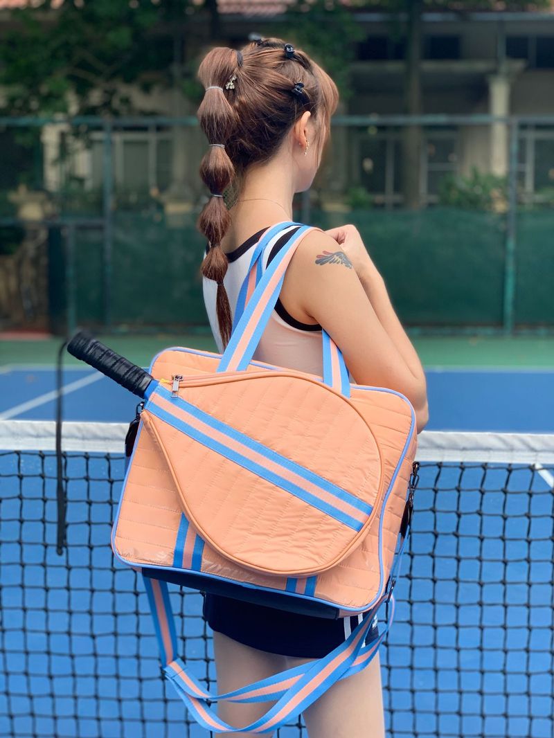 Portable Fitness Oxford Cloth Tennis Racket Unisex Shoulder Badminton Pickleball Bag_voghion.com