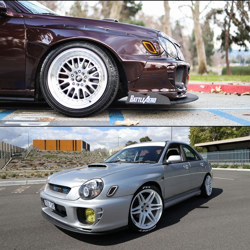 Luce di direzione anteriore a LED Switchback Amber con luci di marcia diurna bianche per Subaru Impreza RS 2002-2003_voghion.com