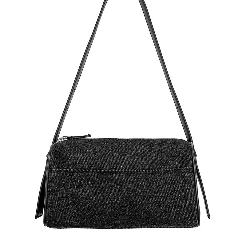Borsa a tracolla piccola quadrata per donna, stile coreano, nuova estate 2025, in denim blu artistico, alla moda e casual_voghion.com