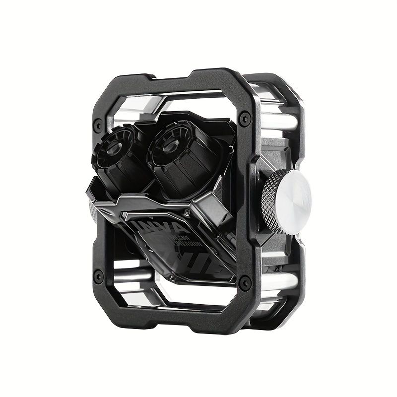 Cyberpunk Mech – Echte kabellose Ohrhörer mit Fidget Spinner – Ultra-HD-Anrufe, Mikrofon mit Geräuschunterdrückung für Gaming und Sport_voghion.com
