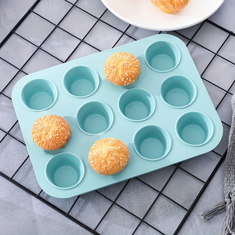 6ks silikonová sada kuchyňských potřeb na pečení, nepřilnavé silikonové pekáče, silikonové dortové formy, pekáče, donutová forma, silikonová forma na muffiny, dortové formy_voghion.com