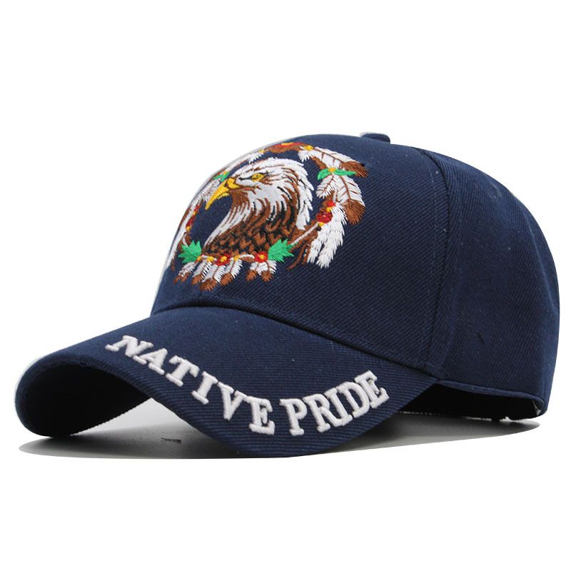 Eagle Embroidered Fashion Baseball Casual Versatile Duck Tongue Sunshade Hat_voghion.com