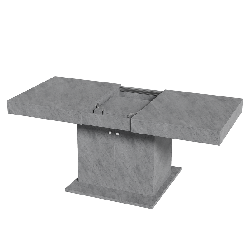 Estisch 140/180x80cm con stauraum, Betonoptik_voghion.com