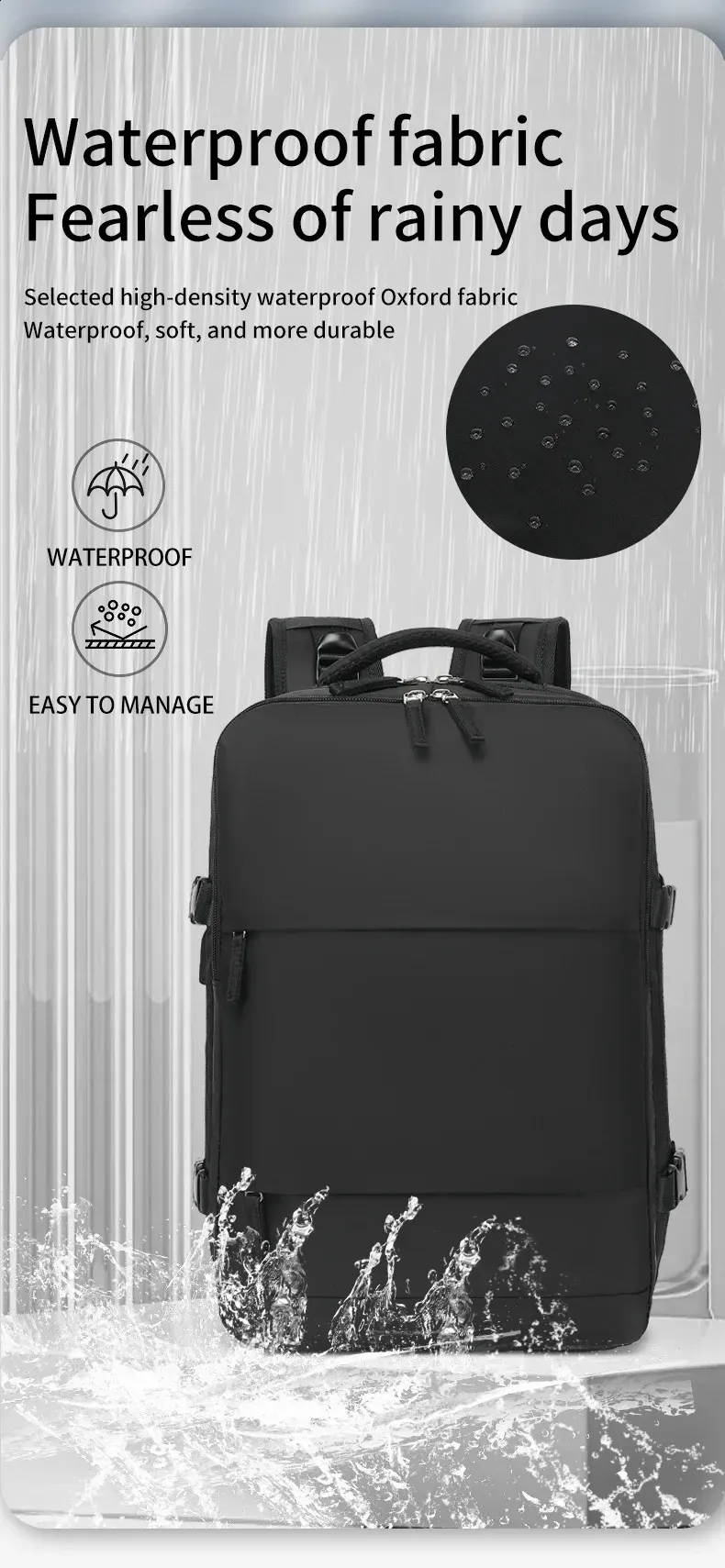 Zaino da viaggio da donna, porta con te il tuo computer portatile impermeabile, borsa da lavoro per mamme, donna 250408l_voghion.com