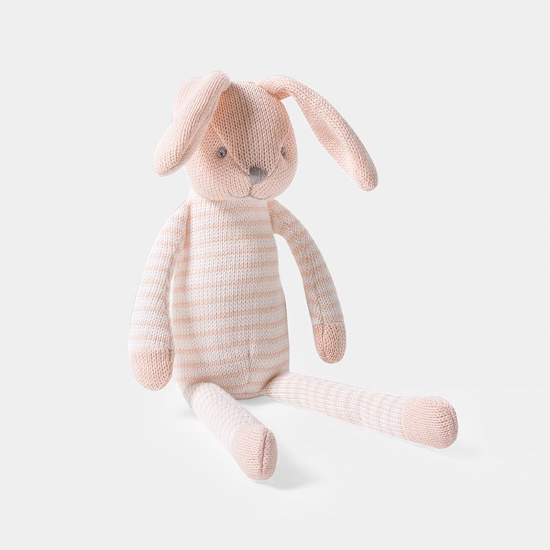 Soft Life Pink Woolen Cloth Rabbit Plush Toy Baby Sleeping Companion Doll Cute Doll Wholesale_voghion.com