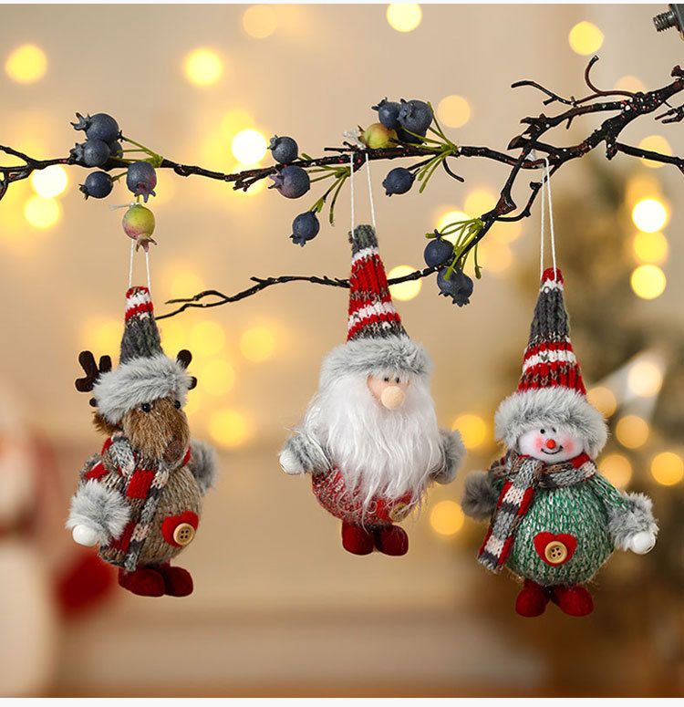 New Colored Fabric Foam Pendant Ornament, Christmas Ornament, Christmas Tree Pendant, Christmas Gift_voghion.com