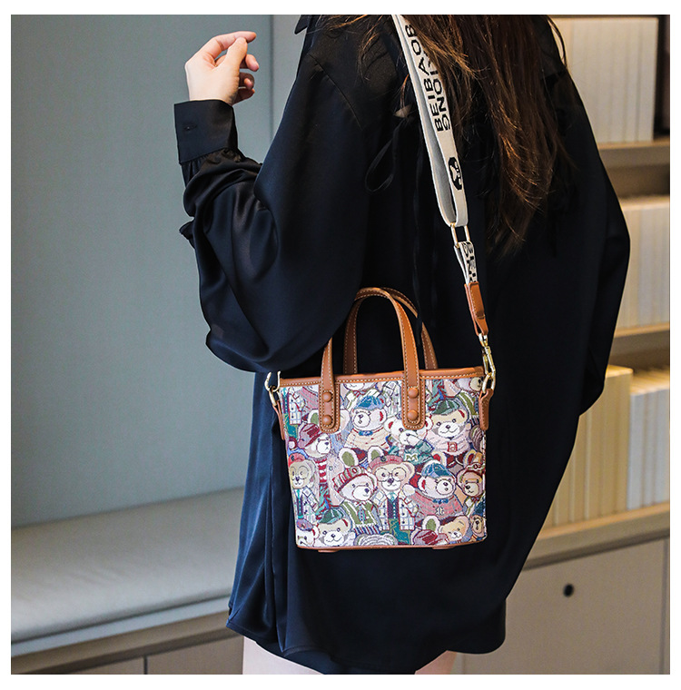 Cute Handbag Canvas Bag Single Shoulder Bag Original Crossbody Bag_voghion.com