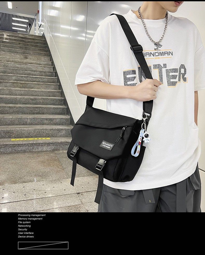Stilvolle Umhängetasche Herren große Kapazität Rucksack Umhängetasche Casual Tooling Messenger Bag_voghion.com