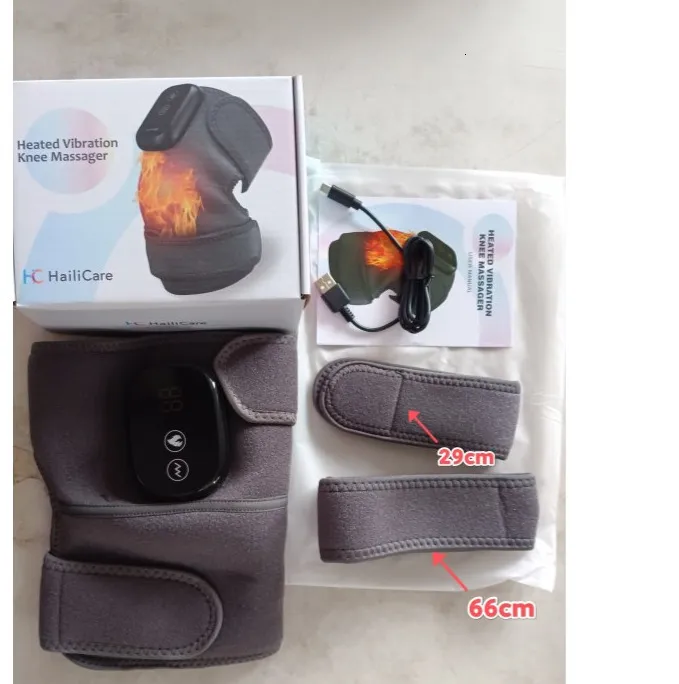 Masseur de dos chauffage électrique masseur d'épaule orthèse articulation arthrite soulagement de la douleur Vibration LED contrôleur réglable_voghion.com