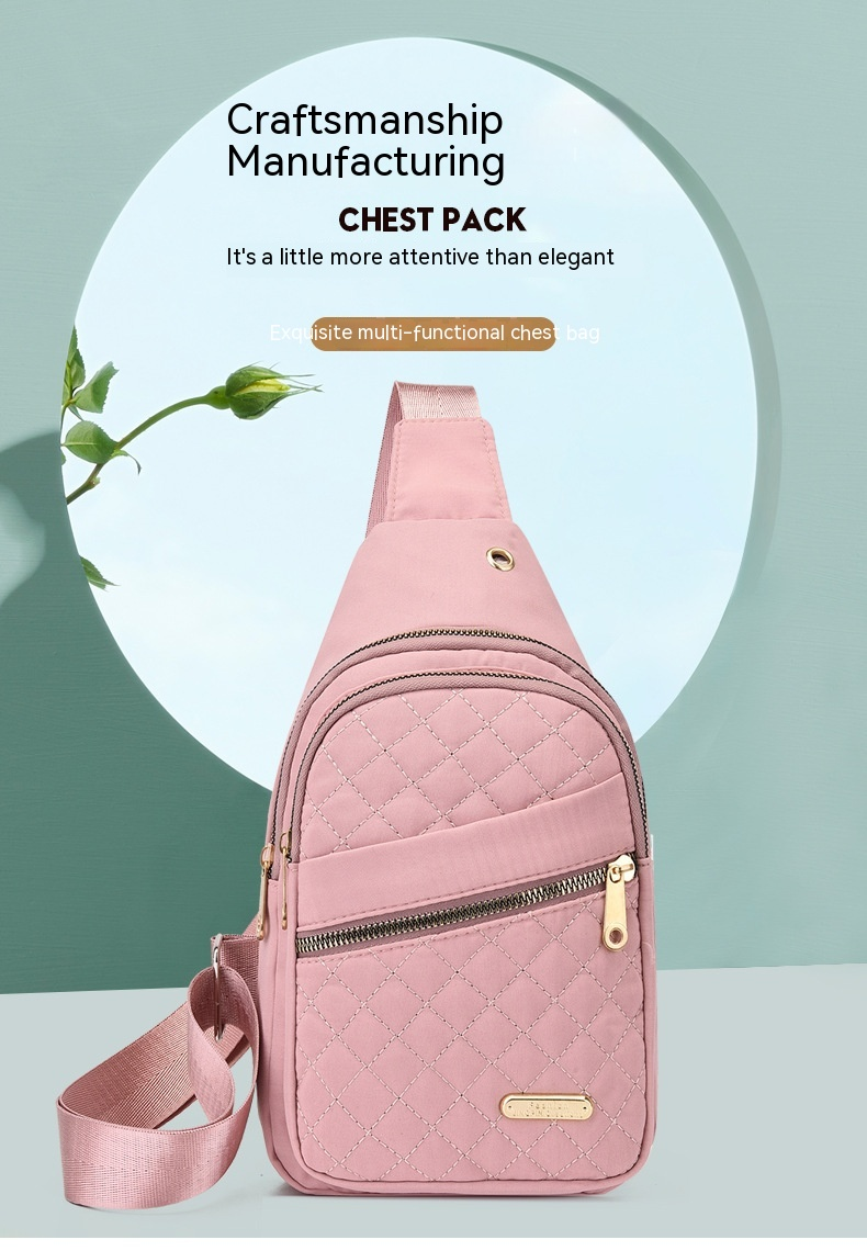 Sac de poitrine rétro minimaliste, nouveau fil brodé multicouche, sac à dos de poitrine de grande capacité, sac à bandoulière de loisirs en plein air pour hommes et femmes_voghion.com