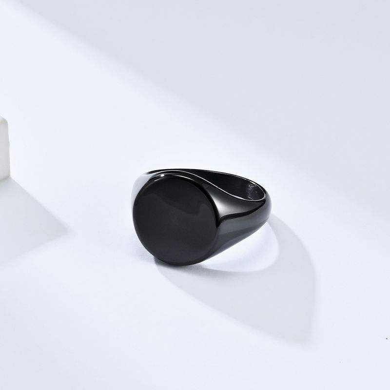 Gioielli da uomo e da donna, semplici, leggeri, di lusso, in acciaio al titanio, con sigillo lucido, stile neutro e freddo, lucidati a specchio, alla moda._voghion.com