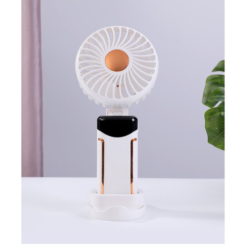 Mini ventilatore USB pieghevole portatile con display digitale - Ventilatore elettrico portatile da tavolo per aromaterapia_voghion.com
