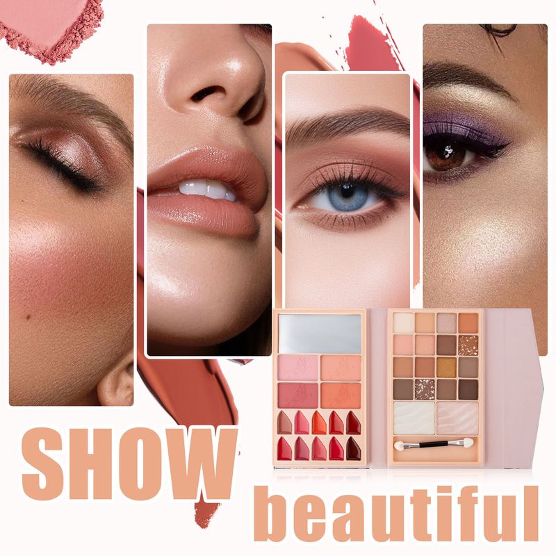 Makeup Sets Multi Functional All In One Makeup Palette Matte Pearlescent Eyeshadow Lipstick Blush Contour Highlight Beauty_voghion.com