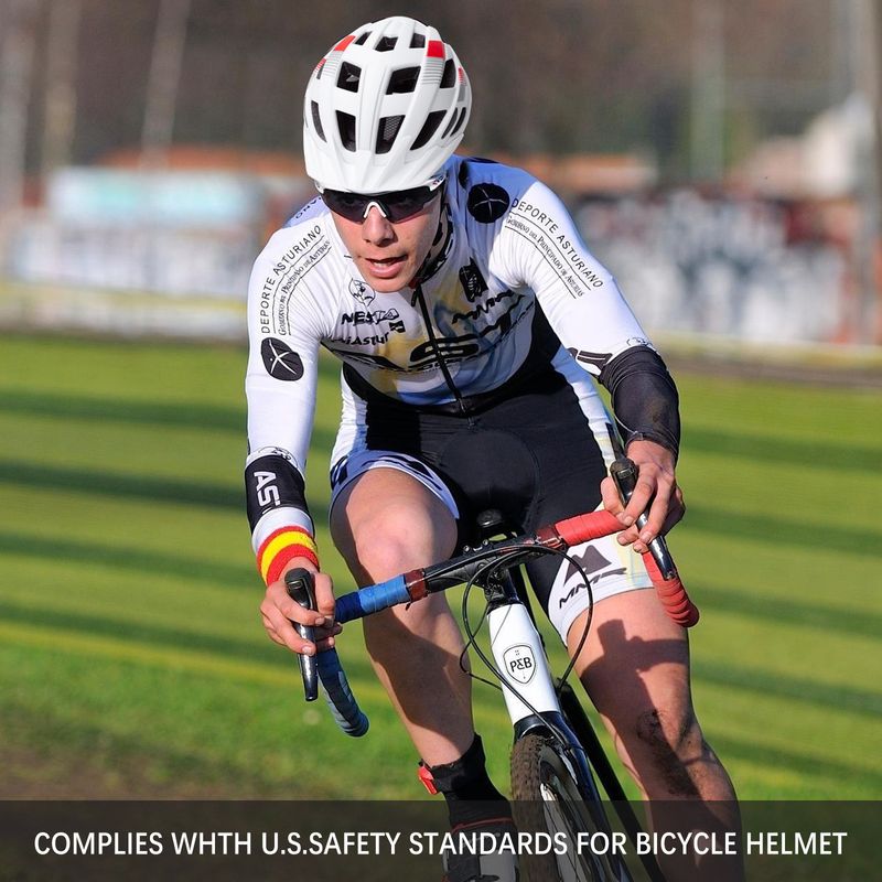 Bike Riding Helmet Unisex Riding Gear With Large Brim USB Light Removable_voghion.com