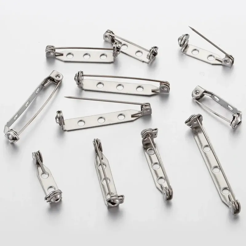 20 pezzi 2040 mm spilla in acciaio inossidabile impostazioni di base di sicurezza aghi accessori fai da te componenti di reperti per la creazione di gioielli_voghion.com