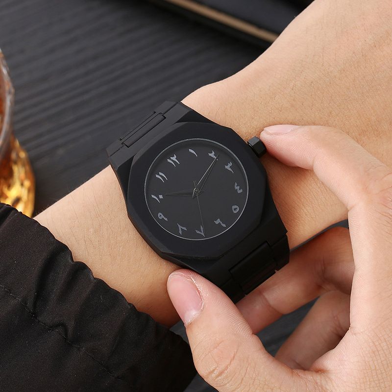 Reloj de cuarzo de plástico con números arábigos para hombre y mujer, 2025_voghion.com