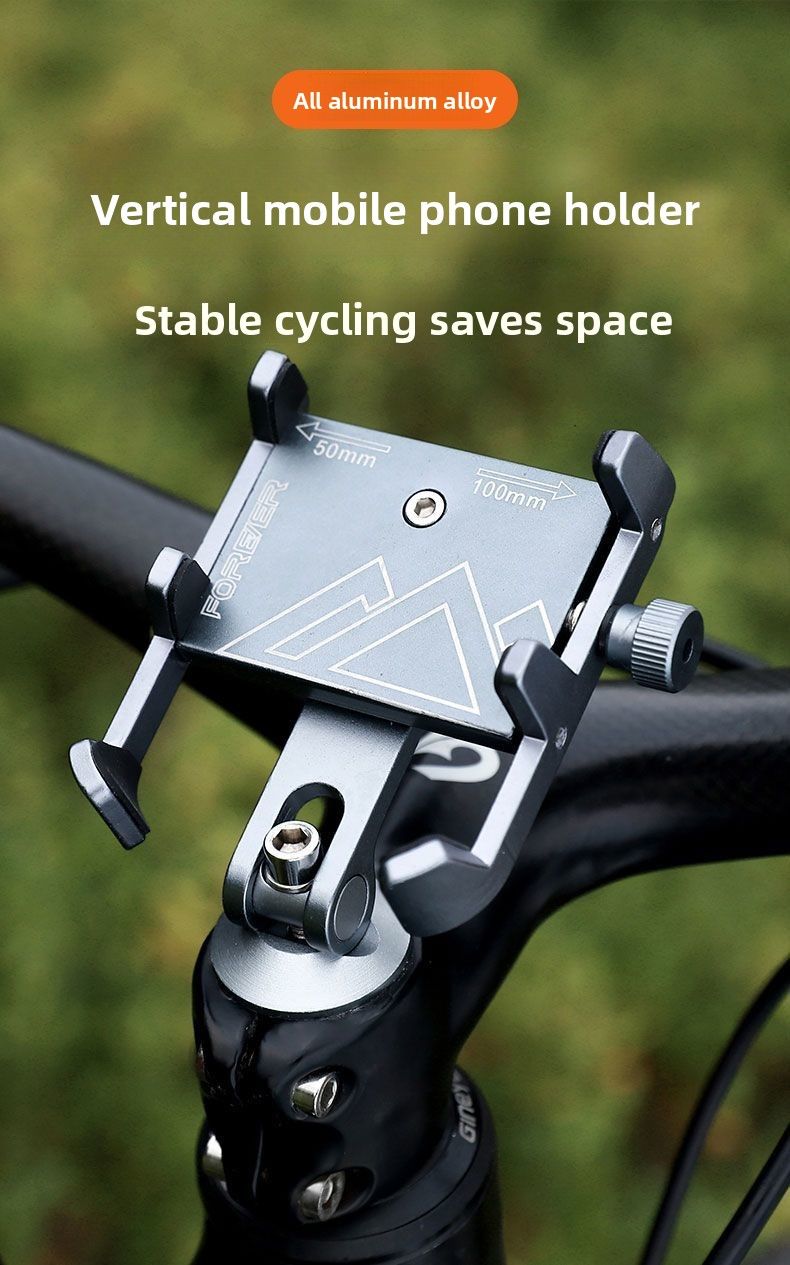 Bicycle Phone Mount Road Mountain Bike Handlebar Fixed Cycling Navigation Aluminum Alloy Bracket Equipment_voghion.com