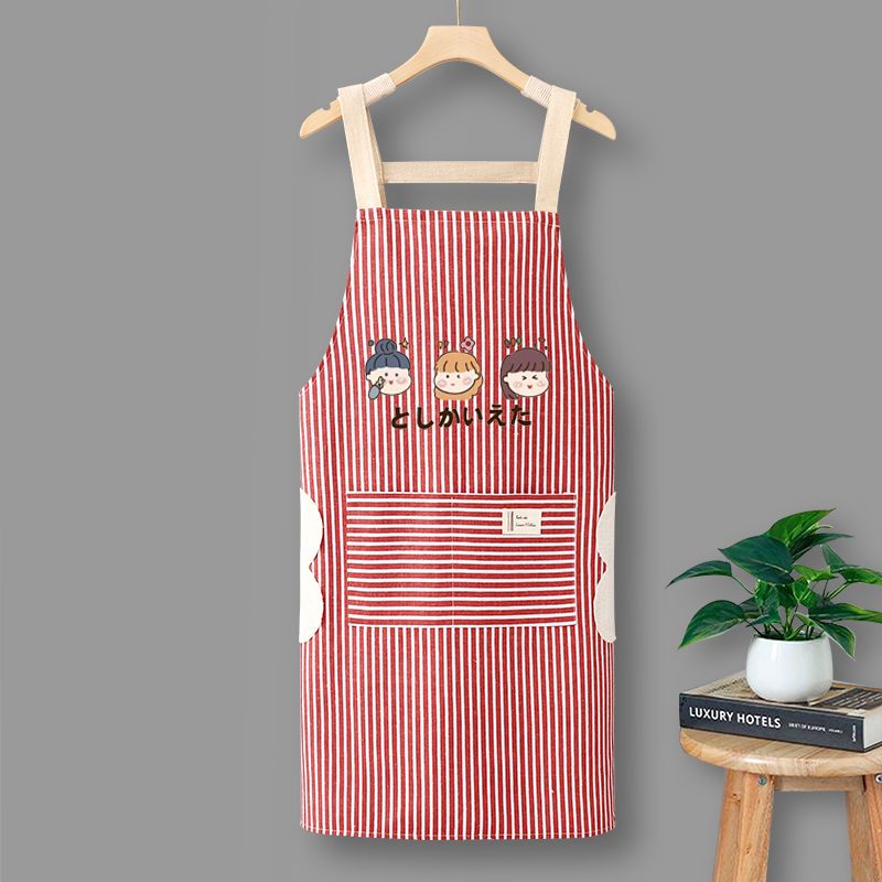 Nuovo grembiule da cucina in puro cotone traspirante, stile coreano, alla moda, per uomini e donne._voghion.com
