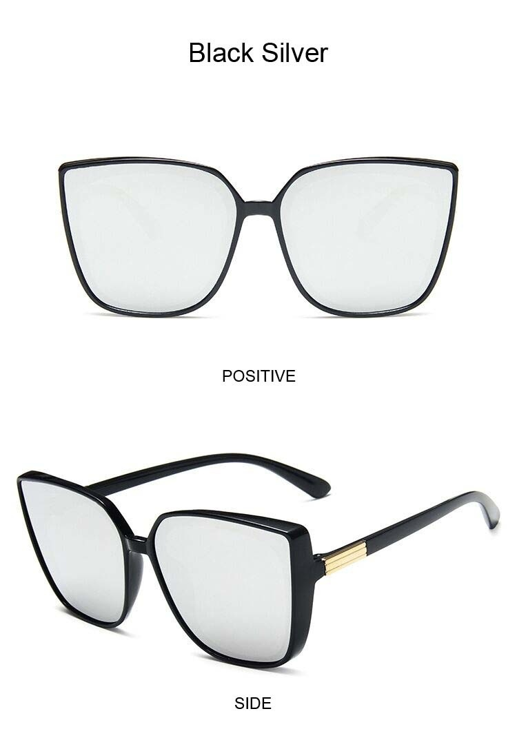 Γυαλιά ηλίου σχεδιαστών Cat Eye για γυναίκες Vintage μαύρο καθρέφτη γυαλιά ηλίου για μόδα μεγάλο σκελετό δροσερό σέξι γυναικεία Oculos_voghion.com