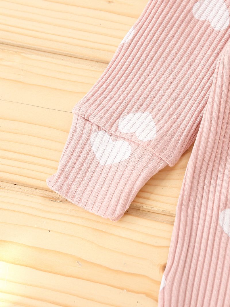 Ropa nueva de otoño e invierno para hombre y mujer, mono de manga larga con estampado en forma de corazón y pañuelo para la cabeza_voghion.com