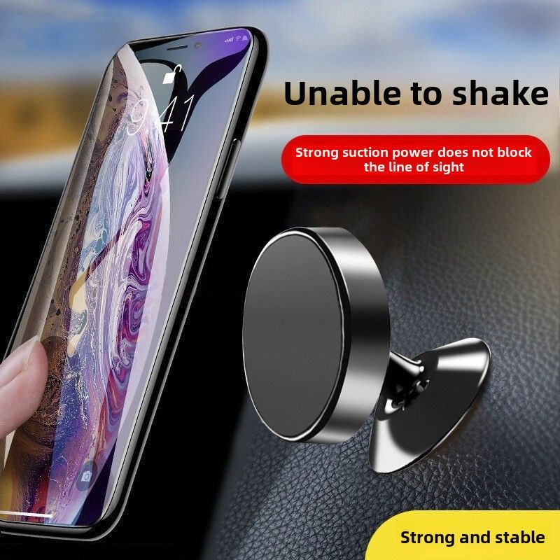 Ny mobiltelefonholder, universel supermagnetisk bilholder i metal roterer 360 grader ud af den trendy mobiltelefonholder_voghion.com