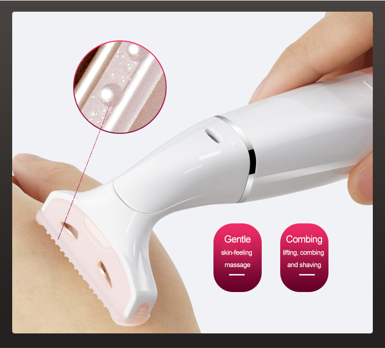 Epilatore Lady Shaver a batteria Rasoio elettrico indolore bagnato e asciutto per donne Bikini Ascelle Gamba_voghion.com