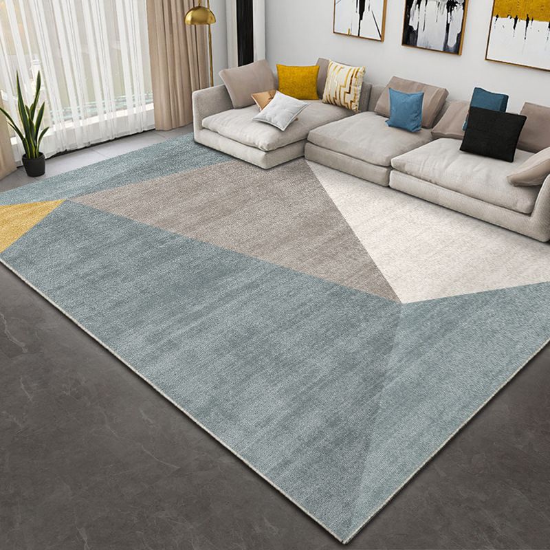 Crystal Velvet Area Rug - Premium Polyester Striped Floor Mat With Non-Slip Backing, Modern Minimalist Machine Washable Carpet_voghion.com