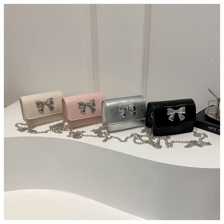Bolso bandolera cuadrado pequeño con cadena, color liso y fragante, modelos versátiles de moda para mujer._voghion.com