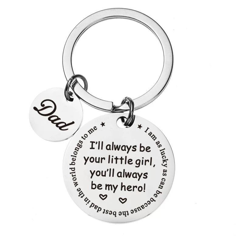 Father's Day Gift DAD Son Gift Family Keychain Pendant_voghion.com