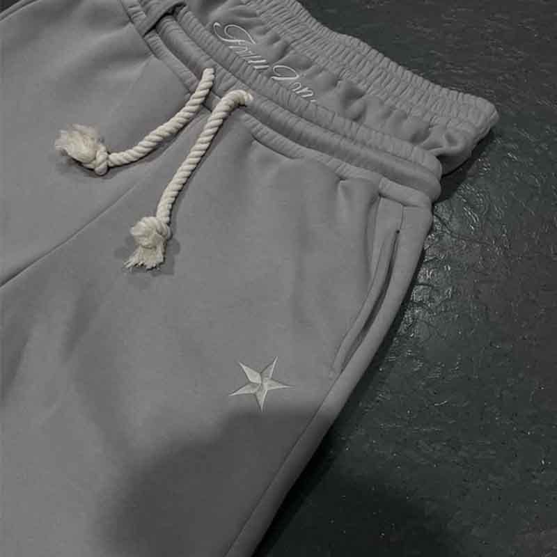 Men's Clothing Fashion Men's And Women's Same Style Trendy Brand Trousers Two Piece Trousers Loose Drawstring Trousers Embroidery_voghion.com