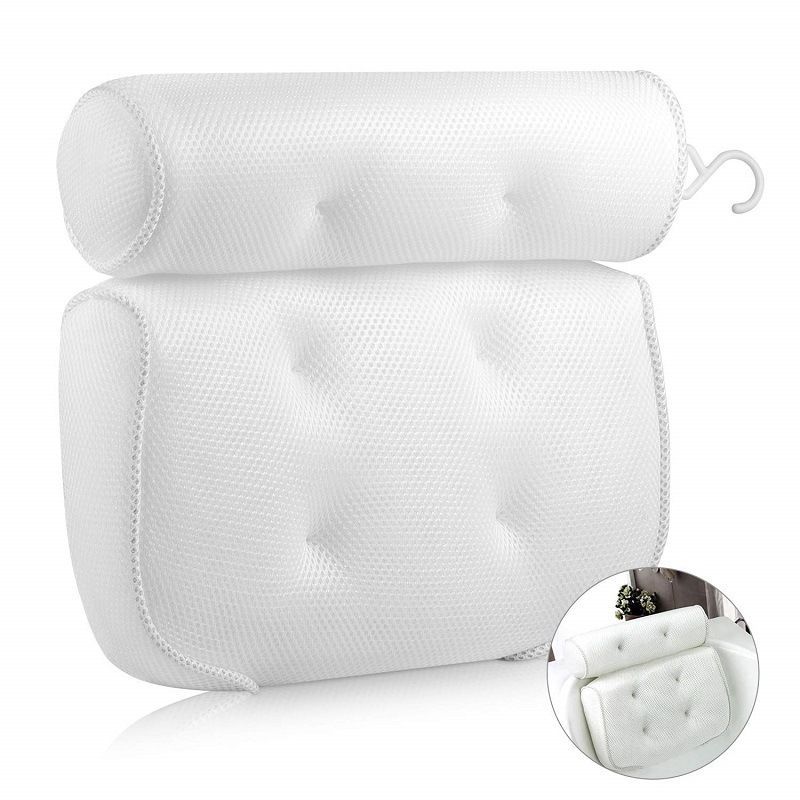 3D Bathtub Non-Slip Mat Thickened Bath SPA Backrest Cushion Bathroom Accessories Pillow_voghion.com