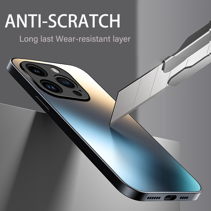 AG Silicone Matte Glass For iPhone 12 11 Max Plus 13 14 Pro X XR XS MAX Frosted Camera Lens Protective_voghion.com