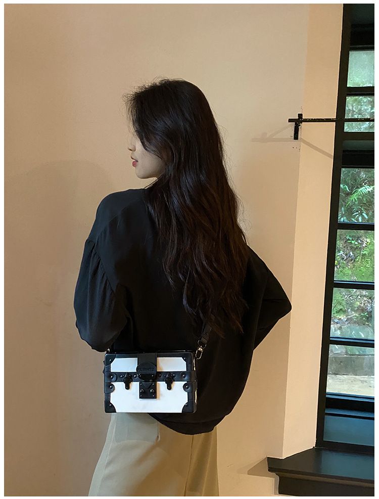 Γυναικεία τσάντα Crossbody, Ρετρό μικρή τσάντα σε κουτί, Γυναικεία τσάντα Crossbody, Μικρή τετράγωνη τσάντα_voghion.com