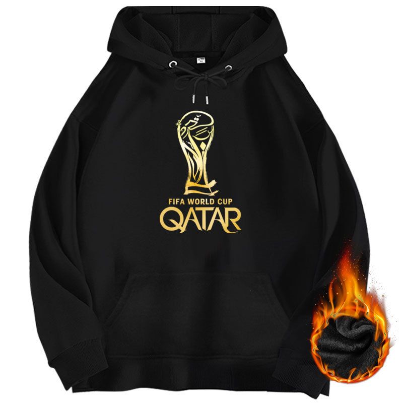 2022 FIFA World Golden Cup Kapuzenpullover mit Samt für Männer und Frauen lockere Mode_voghion.com