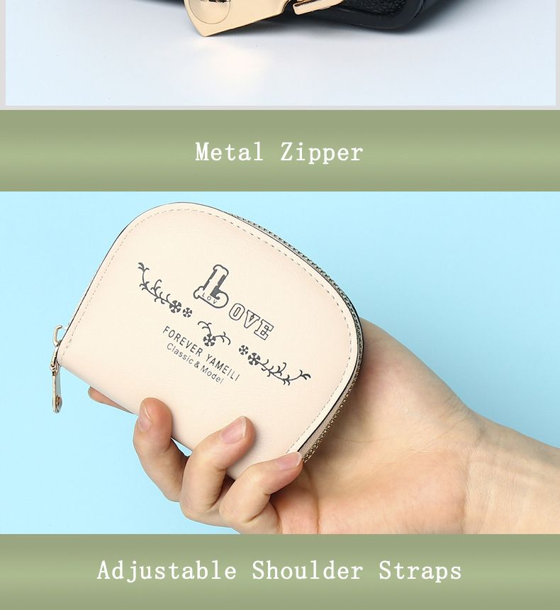 Coin Purses & Holders Short Wallet New Style Trendy Simple Multi Card Slot Semi Circular Card Holder Hand Held Mini Women's Bag Coin Purse_voghion.com