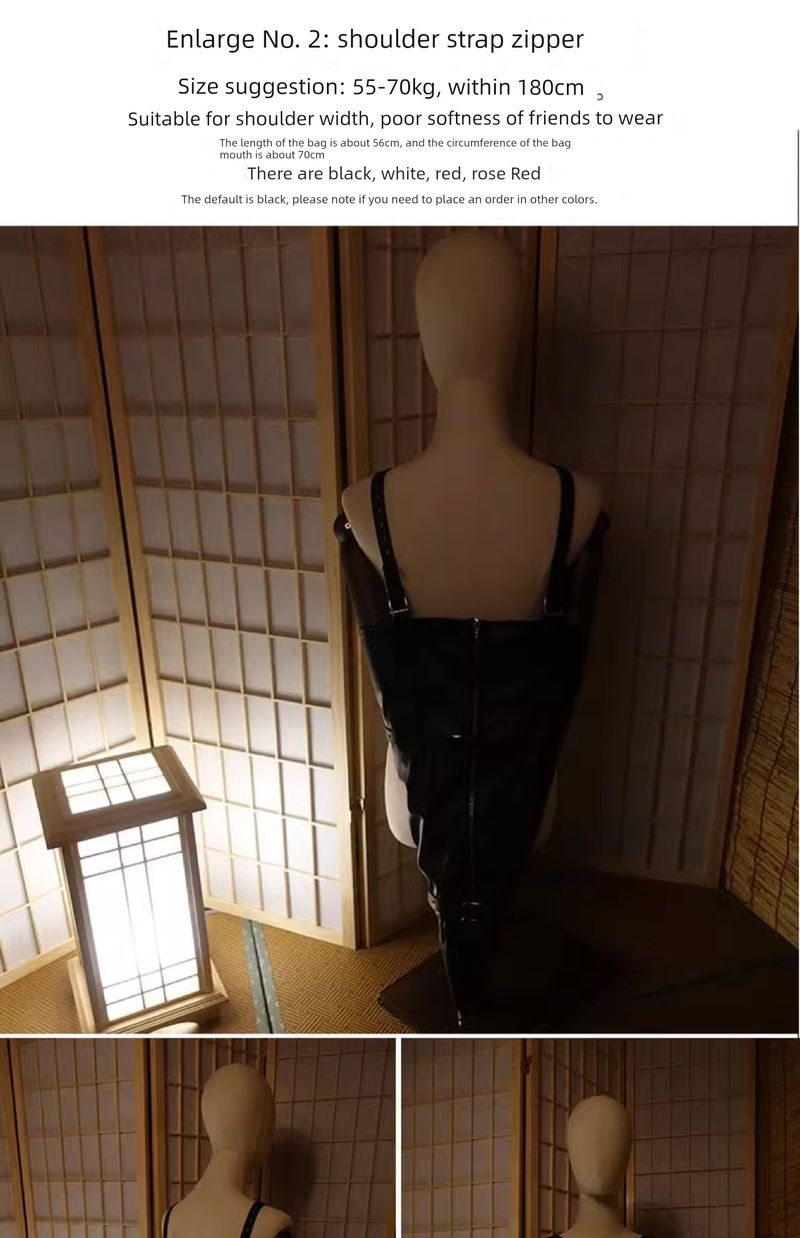 Single Gloves Backhand Back Training Shapewear Sexy Restraint Clothes Binding SM_voghion.com