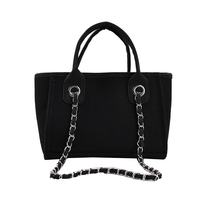 Borsa a tracolla con catena, grande capacità, alla moda, modello secchiello 2025 per donna_voghion.com