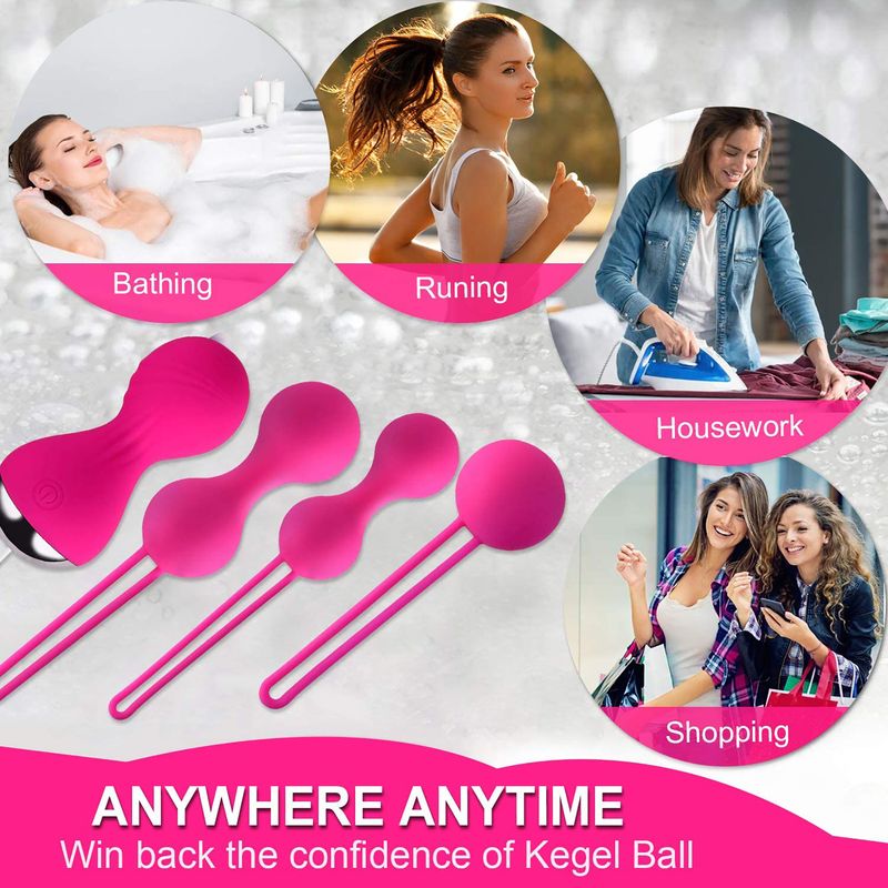 Kabelloser Fernbedienungsvibrator für Frauen, neuer vollflächiger Mini-Hantelball aus Silikon, Sexspielzeug für Erwachsene_voghion.com